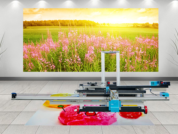 5D Single Head Direct to Ceramic Tile Paper Glass Leather Metal Indoor Outdoor Floor Ground Inkjet Painting Machine-PE-S20